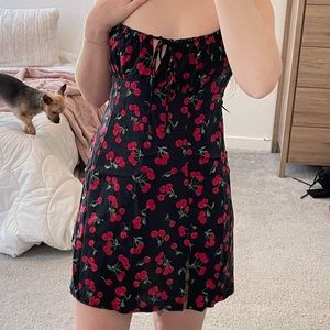 Motel Black Cherry Mini Dress
